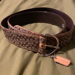 Xl sandy brown Coach belt